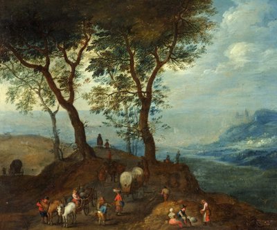 Landscape with Farmers by Pieter Brueghel the Younger